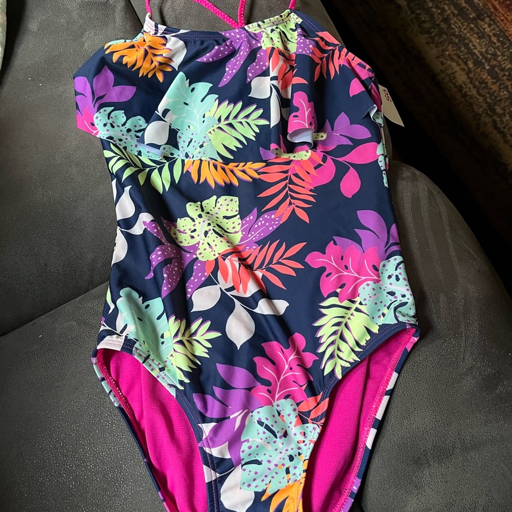 NWT SO one piece swim suit girl size 12